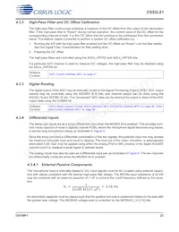 CS53L21-DNZ Datasheet Pagina 23
