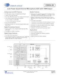 CS53L30-CNZR Datasheet Cover
