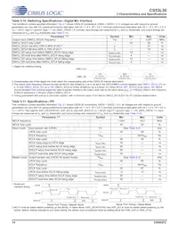 CS53L30-CNZR Datasheet Pagina 14