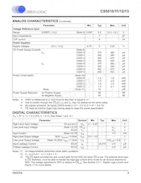 CS5512-BSZR Datasheet Page 5