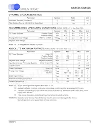 CS5526-BSZR Datasheet Page 5