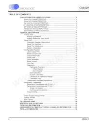 CS5529-ASZR Datasheet Page 2
