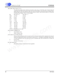 CS5530-CSZ Datasheet Page 20