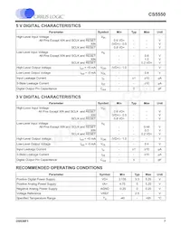 CS5550-ISZR Datasheet Pagina 7