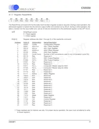 CS5550-ISZR Datasheet Pagina 17