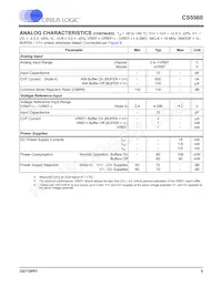 CS5560-ISZR Datasheet Page 5