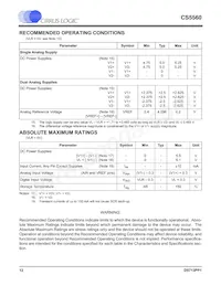 CS5560-ISZR Datasheet Page 12