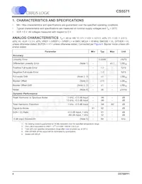 CS5571-ISZR Datasheet Page 4