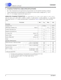 CS5581-ISZR Datasheet Page 4
