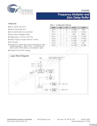 CY2302SC-1 Datasheet Cover