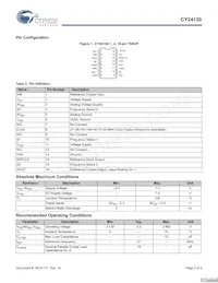 CY24130KZXC-1T Datasheet Page 2