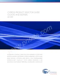 CY24905ZXC Datasheet Cover