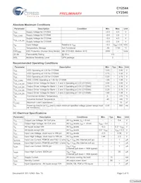CY2544FIT Datasheet Page 5