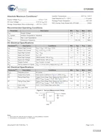 CY26580KOI-2T Datasheet Page 3