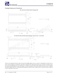 CY28419ZXCT Datenblatt Seite 15