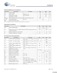 CY2V014FLXIT Datasheet Page 3