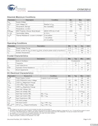 CY2VC521ZXC-2T Datasheet Page 4