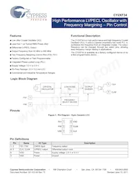 CY2XF34FLXIT Datasheet Cover