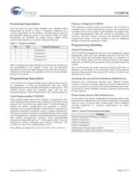 CY2XF34FLXIT Datasheet Page 3