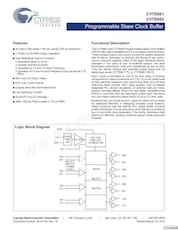 CY7B992-7JXCT Datasheet Cover