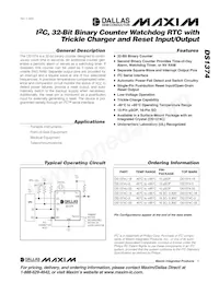 DS1374U-33 Datasheet Cover