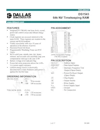 DS1543W-120 Datasheet Cover
