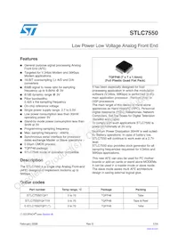 E-STLC7550TQF7 Datasheet Cover