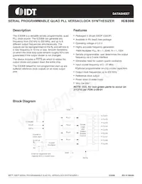 ICS308RT Datasheet Cover