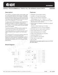 ICS309RT Datasheet Copertura