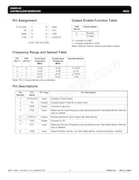 ICS4231M-03T 데이터 시트 페이지 2