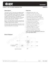 ICS513MT Datasheet Cover
