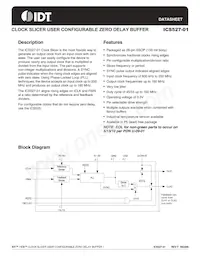 ICS527R-01T Datasheet Cover