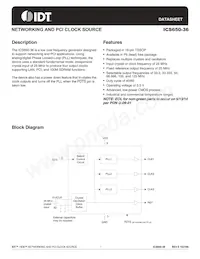 ICS650G-36T Datasheet Cover