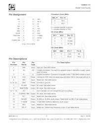 ICS650R-11IT Datasheet Page 2