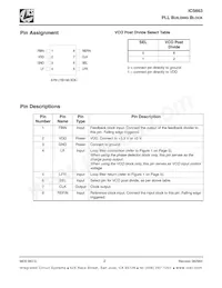 ICS663MT Datasheet Page 2