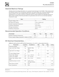 ICS663MT Datasheet Pagina 3