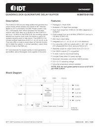 ICS672M-02T Datasheet Cover