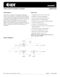 ICS674R-01T Datasheet Cover