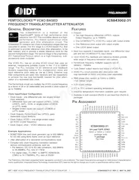 ICS843002BY-31LFT Datenblatt Cover