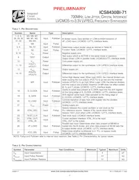 ICS8430BYI-71LFT Datasheet Page 3