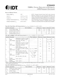 ICS8442AYILFT Datasheet Page 5