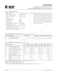 ICS873033AMLFT Datasheet Page 3