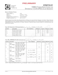 ICS8733BY-01LFT Datasheet Page 5