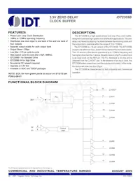 IDT2309B-1HPGI8 Datenblatt Cover
