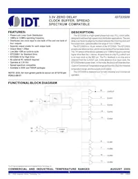 IDT23S09-1HPGI8 Datasheet Cover