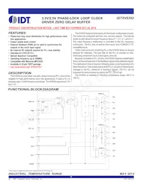 IDT5V9352PFGI8 Datenblatt Cover
