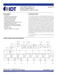 IDTQS5917T-70TQG8 Datasheet Cover