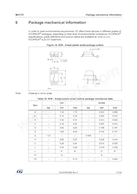 M41T01M6F Datasheet Page 21