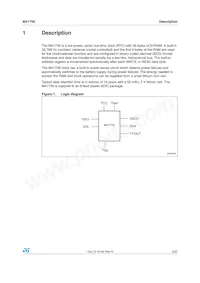 M41T56MH6F Datasheet Page 5