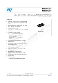 M48T129Y-70PM1 Datasheet Cover